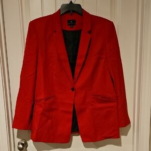 Worthington Vibrant Red Outerwear with Dark Lining